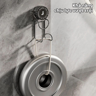 Móc Treo Thau Chậu Nhà Tắm Hút Chân Không Chịu Lực, Giá Cốc Hút Treo Đồ Đa Năng Không Khoan Đục