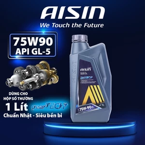 Nhớt Hộp Số AISIN Geartech+ GL-5 75W90 1 Lít GSL57591PB