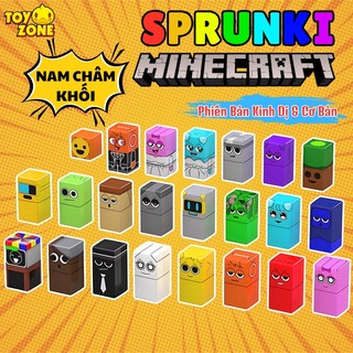 Đồ Chơi Set 16/24 Nam Châm Hình Khối Incrediboxs Sprunki Trọn Bộ Nhân Vật Hoạt Hình - Đồ Chơi Nam Châm Khối Cho Bé