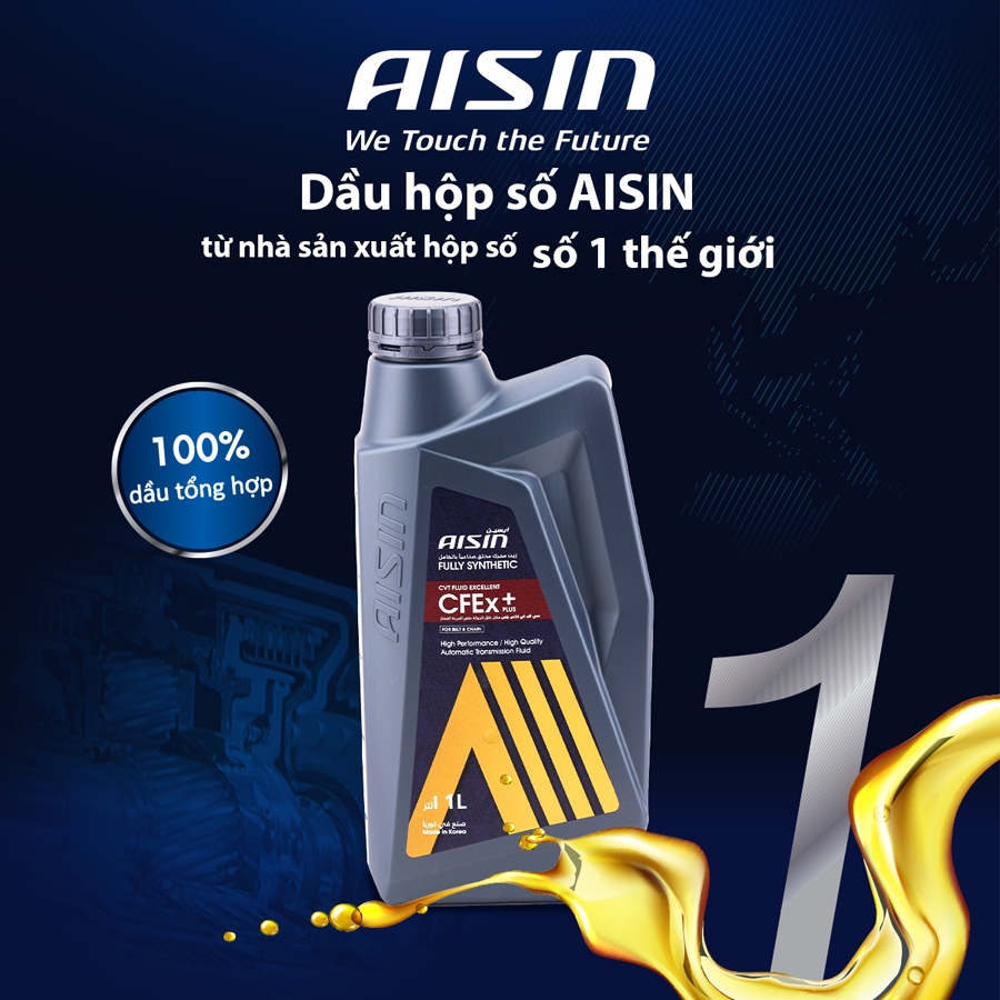 Nhớt Hộp Số Tự Động AISIN CFEx+ CVT 1 Lít CVTFP01PB