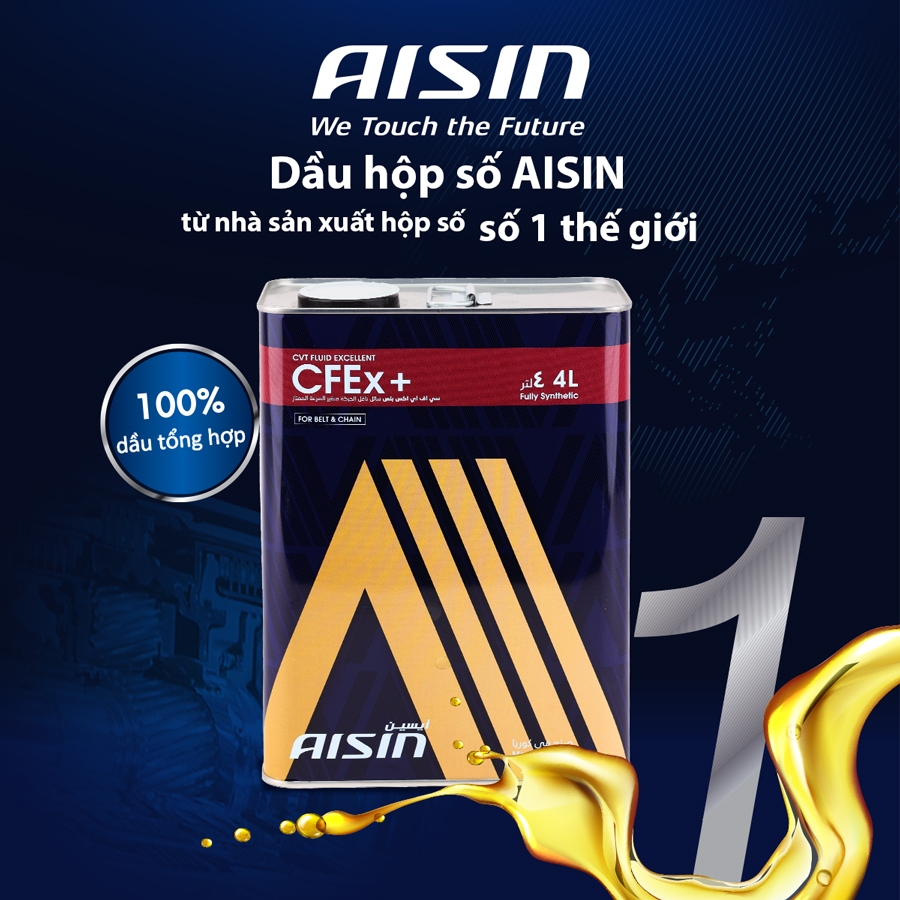 Nhớt Hộp Số Tự Động AISIN CFEx+ CVT 4 Lít CVTFP04SB