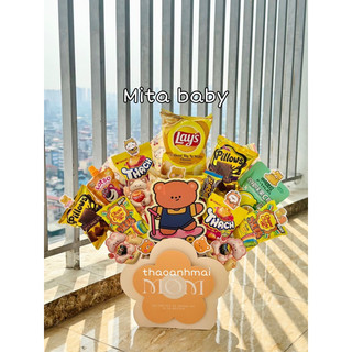[Mẫu mới hot trend] Bó hoa bánh kẹo tặng sinh nhật, làm quà tặng xinh xắn - giỏ quà 1/6, trung thu, 8/3, 20/10,valentine
