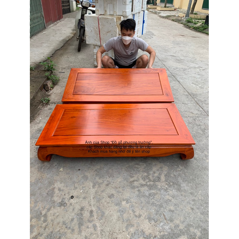 bàn osin trơn mặt 60x1m20 cao 20 gỗ gõ, hương đá, gụ