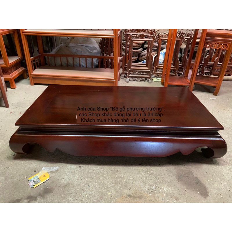 bàn osin trơn mặt 60x1m20 cao 20 gỗ gõ, hương đá, gụ