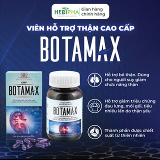 Viên Thận BOTAMAX - Hỗ trợ tăng cường chức năng thận, bổ thận, giảm đau lưng, tiểu nhiều lần, mỏi gối - Lọ 60/90 viê