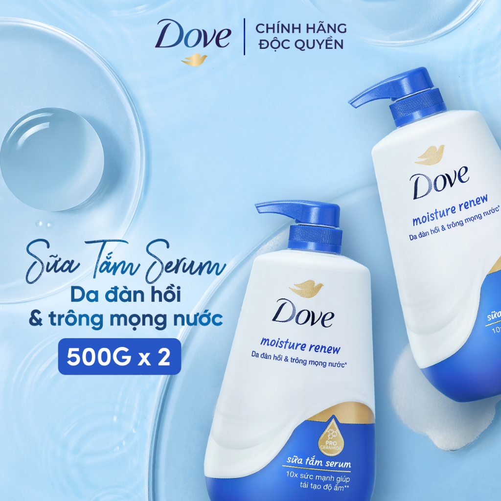 Ảnh Combo 2 Sữa Tắm Serum Dove Pro-Ceramide Giúp Da Đàn Hồi Và Căng Bóng 500g/900g 2