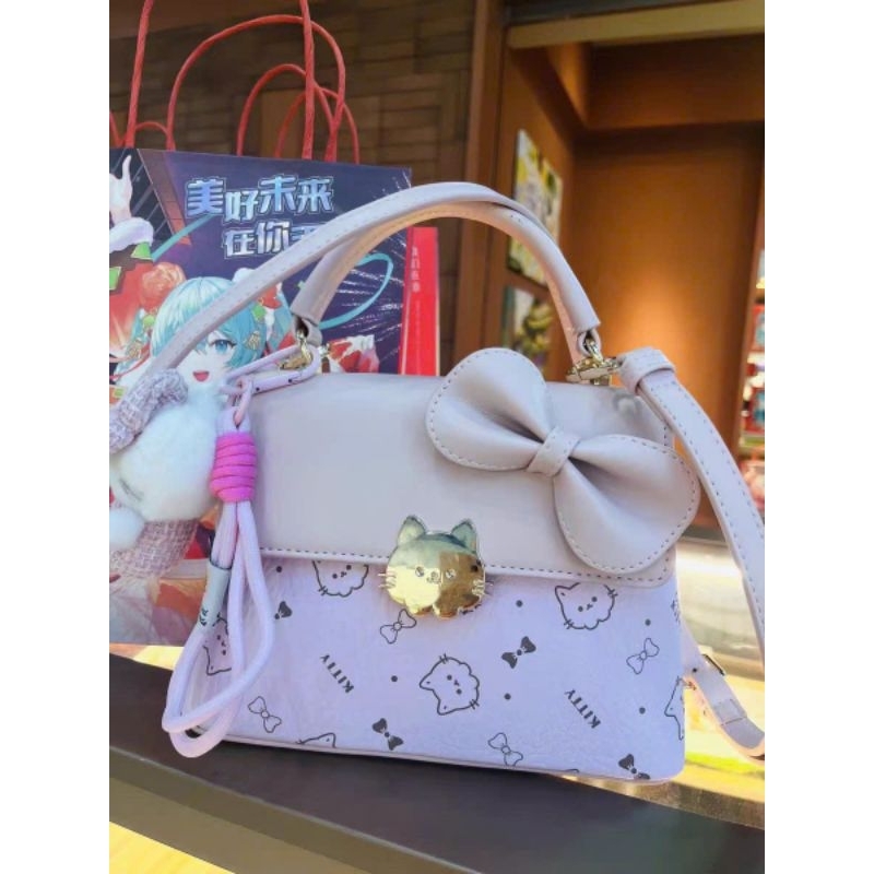 Túi xách dễ thương màu hồng Túi túi xách hello kitty Thiết kế kiểu dáng đẹp