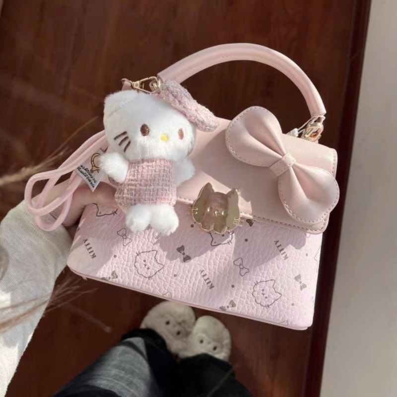 Túi xách dễ thương màu hồng Túi túi xách hello kitty Thiết kế kiểu dáng đẹp