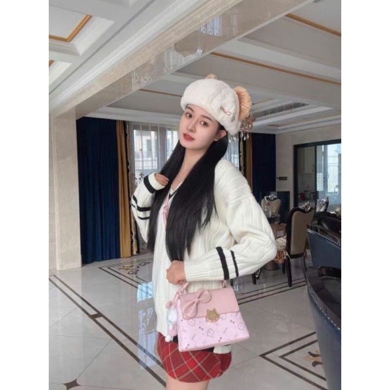 Túi xách dễ thương màu hồng Túi túi xách hello kitty Thiết kế kiểu dáng đẹp
