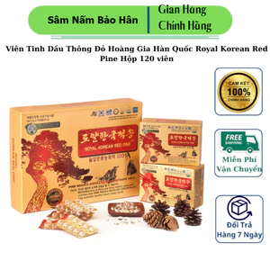 Viên Tinh Dầu Thông Đỏ Hoàng Gia Hàn Quốc - Royal Korean Red Pine, Hộp 120 viên