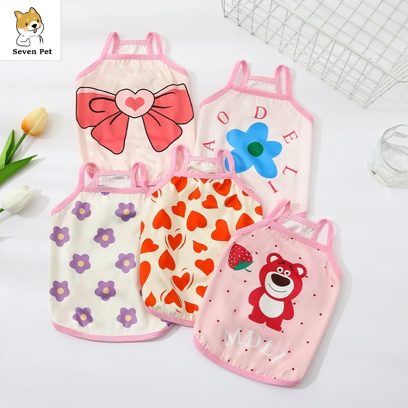 Áo Cho Chó Mùa Hè Đông Poodle Tiny Đực Con Gái Lớn Đầm Mèo Mới Sơ Sinh 1 2 3 Tháng Giá Rẻ Size XS To Nhỏ Hình Gấu 3kg
