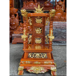 ngai thờ gia tiên song Long gỗ hương đá cao 67 và 88cm