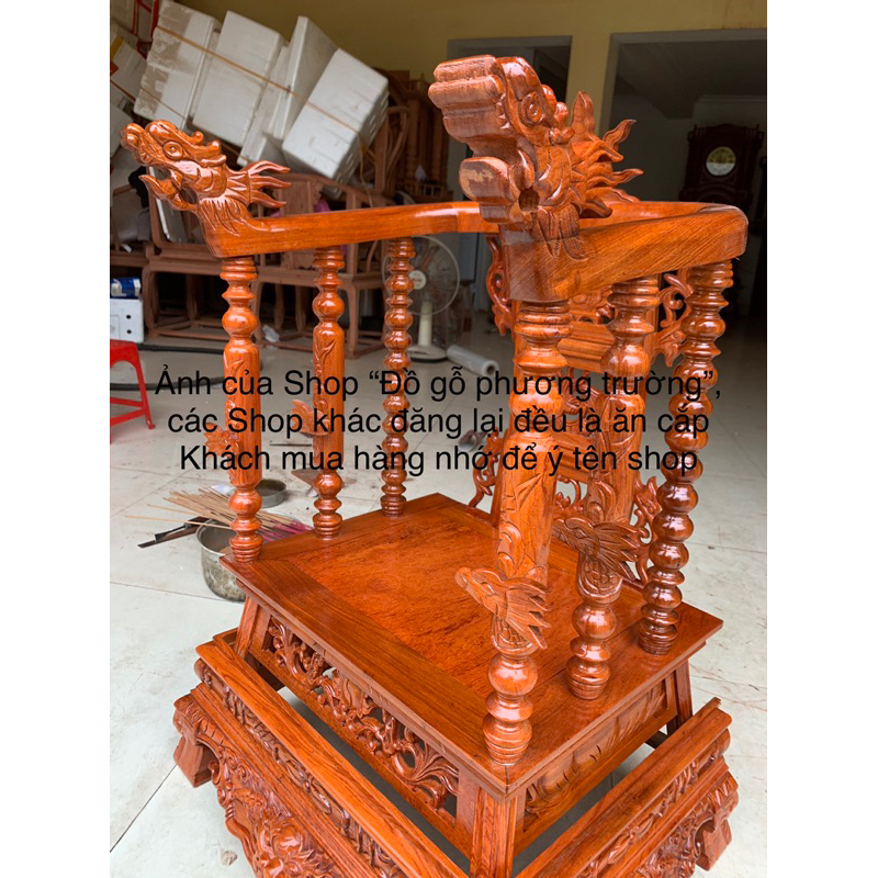 ngai thờ gia tiên song Long gỗ hương đá cao 67 và 88cm