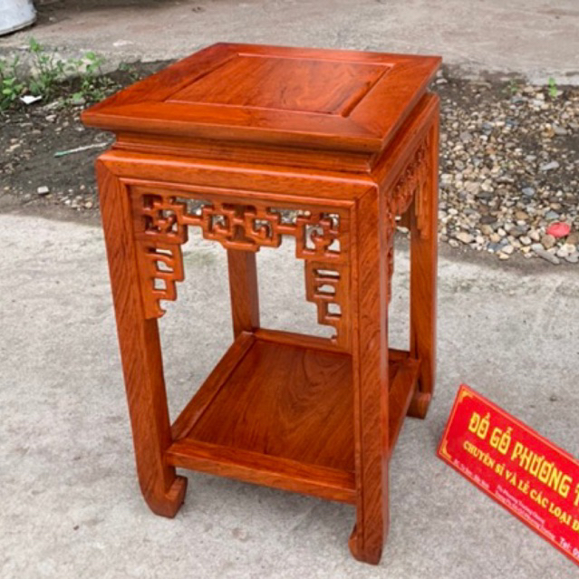 đôn vuông mặt 40cm cao 40,50,60,70,80cm gỗ hương đá nhiều màu