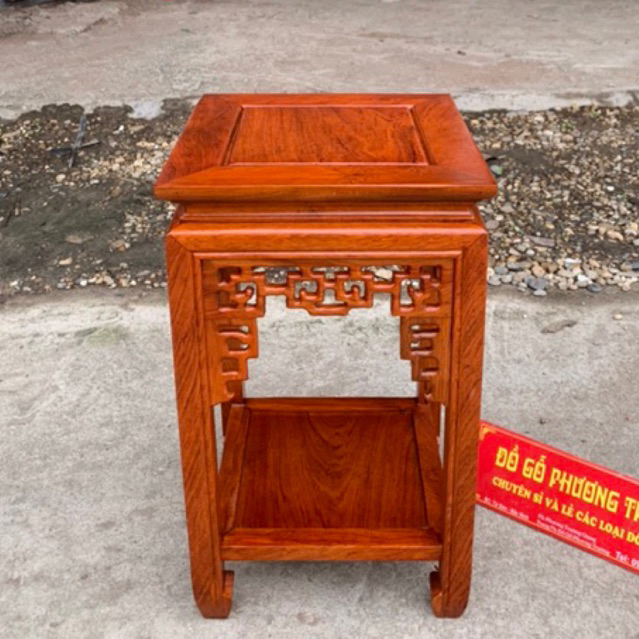 đôn vuông mặt 40cm cao 40,50,60,70,80cm gỗ hương đá nhiều màu