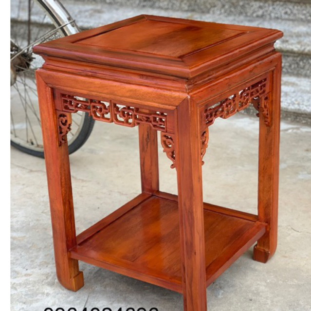 đôn vuông mặt 40cm cao 40,50,60,70,80cm gỗ hương đá nhiều màu