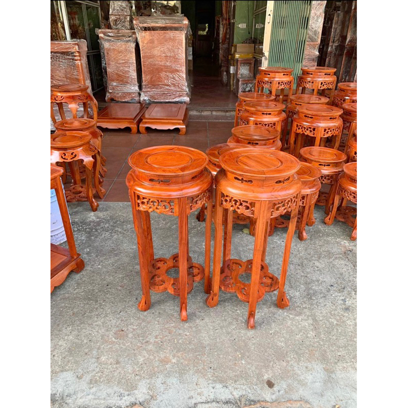 đôn tròn gỗ hương đá mặt 30 cao 40,50,60,70,80cm