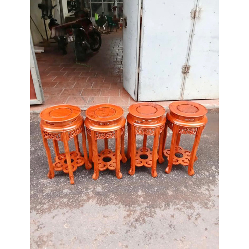 đôn tròn gỗ hương đá mặt 30 cao 40,50,60,70,80cm