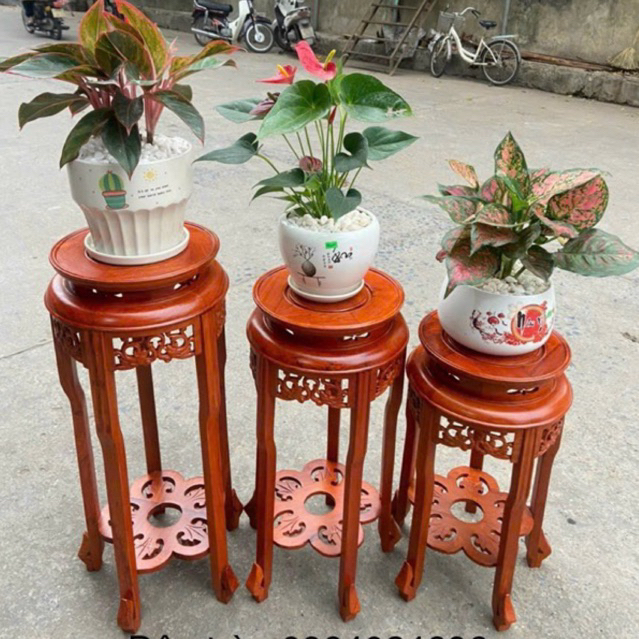 đôn tròn gỗ hương đá mặt 30 cao 40,50,60,70,80cm