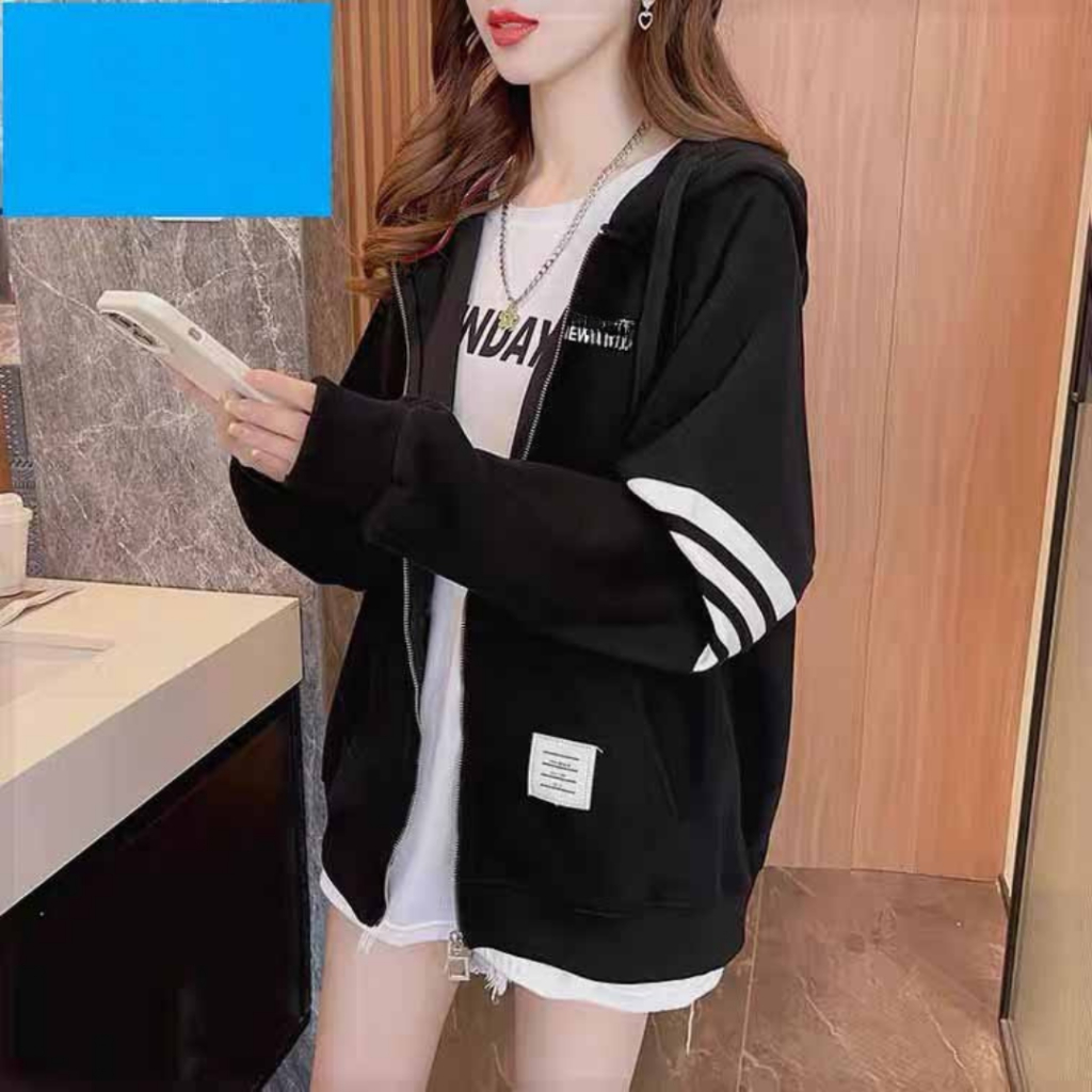 Áo Khoác Khóa Kéo Chữ THOW Local Brand Jacket Hoodie Zip Nỉ Thu Đông Nam Nữ Có Nón Unisex K1