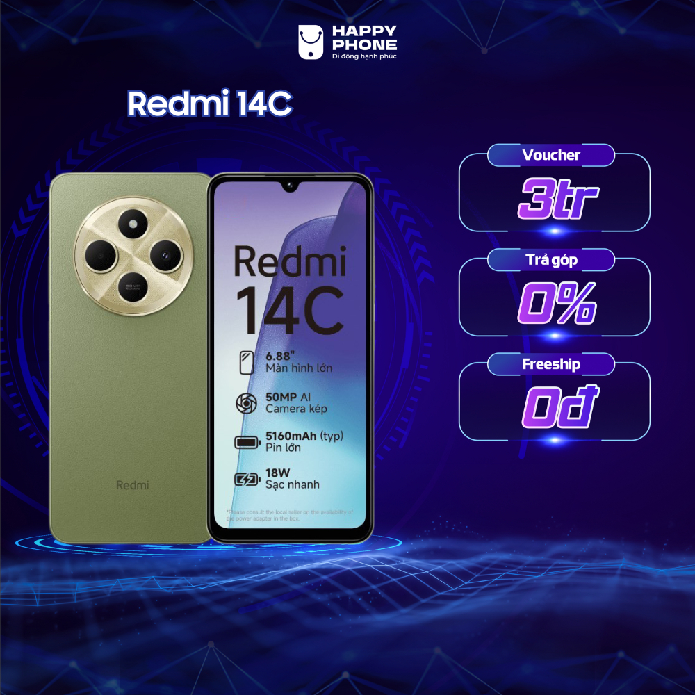 Ảnh Điện thoại Xiaomi Redmi 14C - Hàng Chính Hãng, Mới 100%, Bảo hành 18 tháng 1