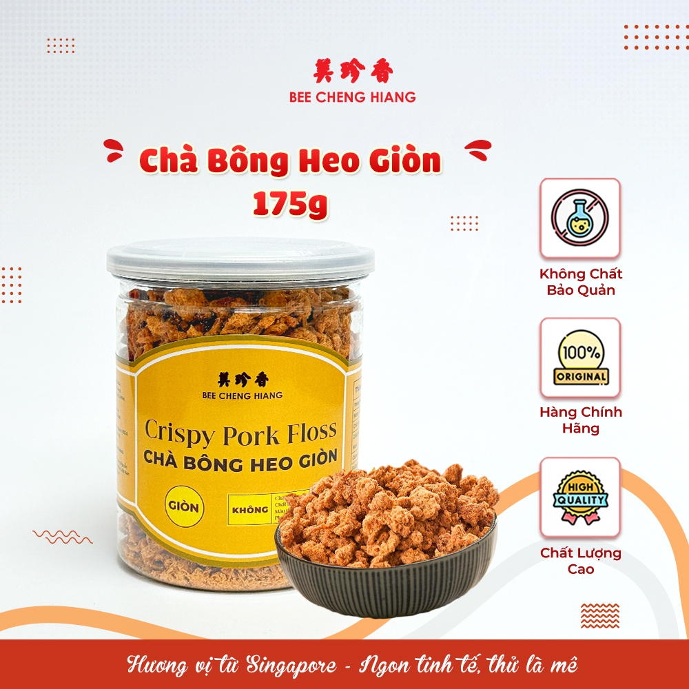 Chà bông heo giòn Bee Cheng Hiang - Crispy Pork Floss - Singapore Floss