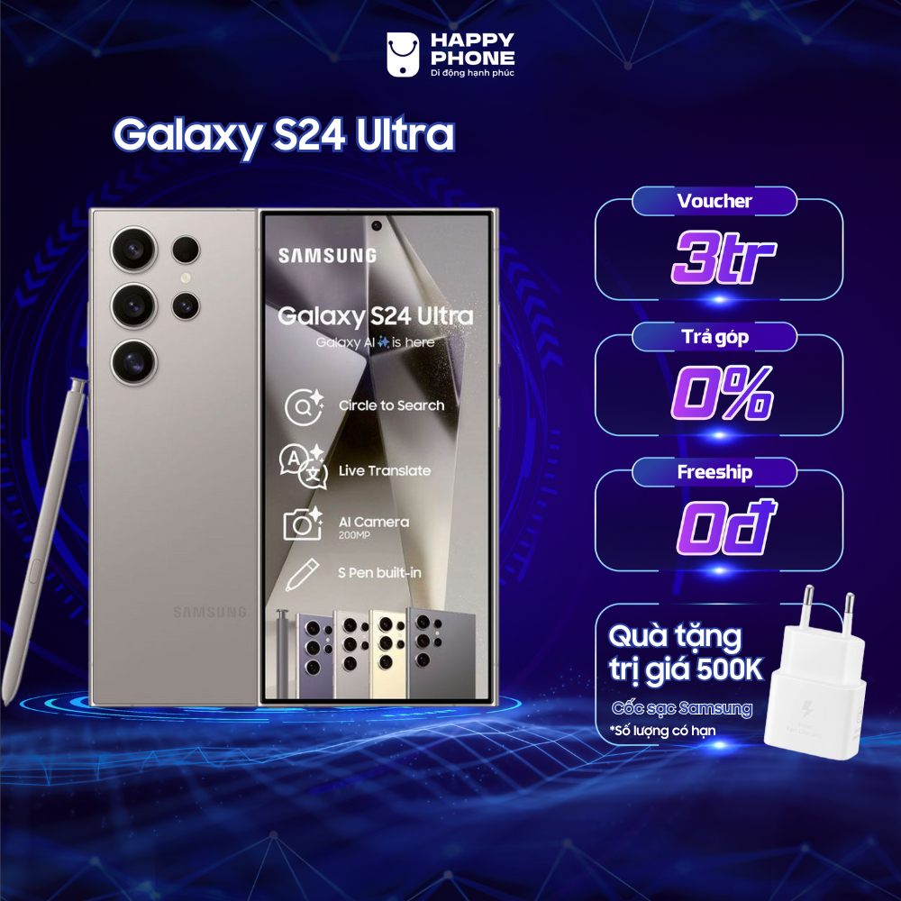 Ảnh Điện thoại Samsung Galaxy S24 Ultra 12GB/512GB Chính Hãng 1