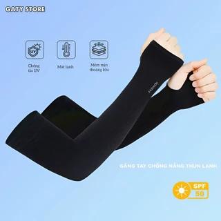 Găng tay chống nắng nam nữ kiểu dáng basic, chất liệu cotton lạnh - Gaty Store