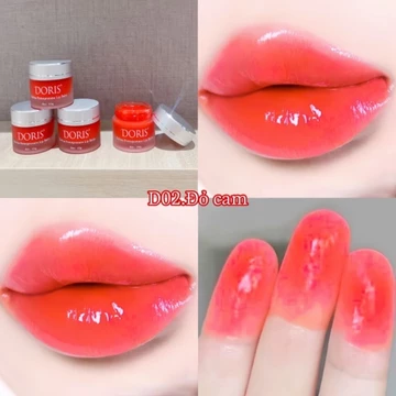 Ủ dưỡng môi đỏ cam, dưỡng môi màu đỏ cam, dưỡng môi sau xăm, kích màu môi sau xăm