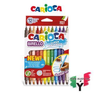 [Thương hiệu Ý] - Bút dạ màu - Bút lông màu hai đầu Carioca Birello - 10/12/24 bút