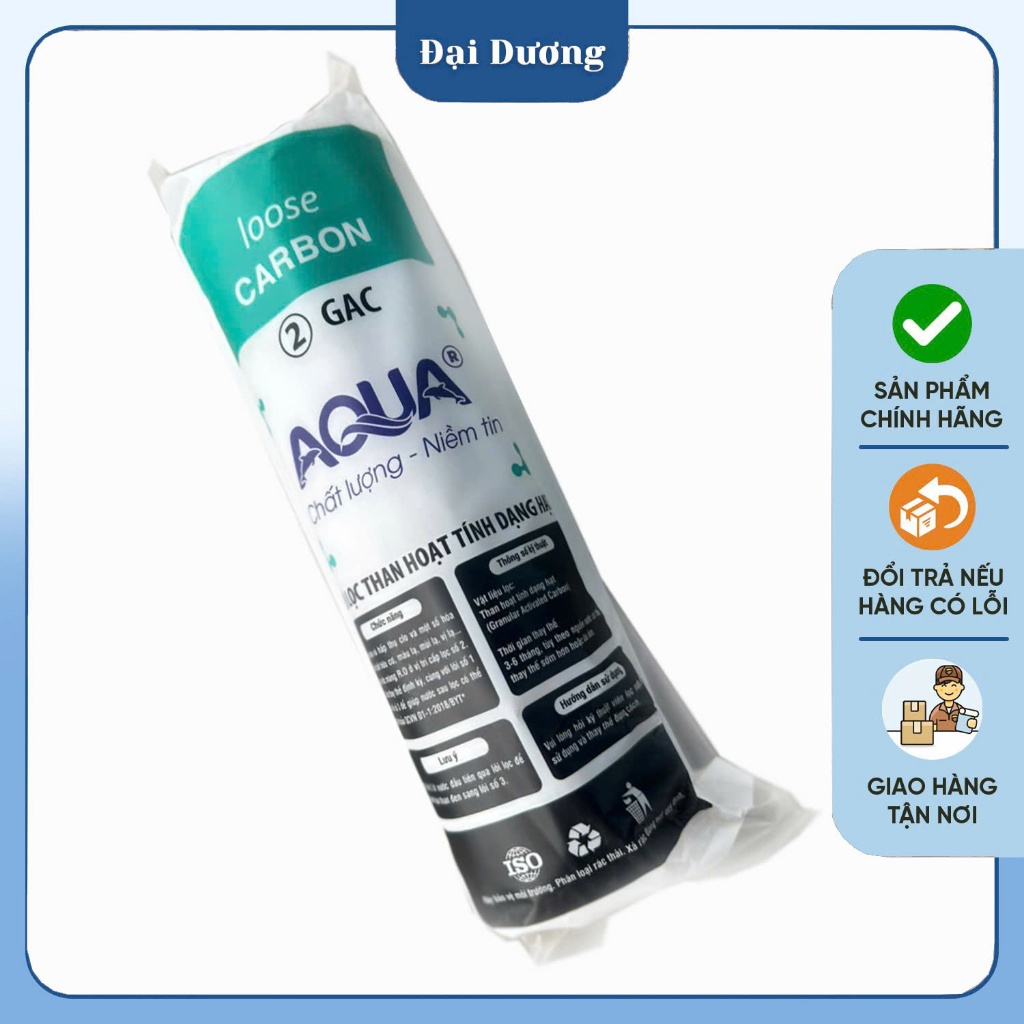 Bộ lõi lọc 1 2 3 Aqua chính hãng bọc giấy dùng cho máy lọc nước RO gia đình