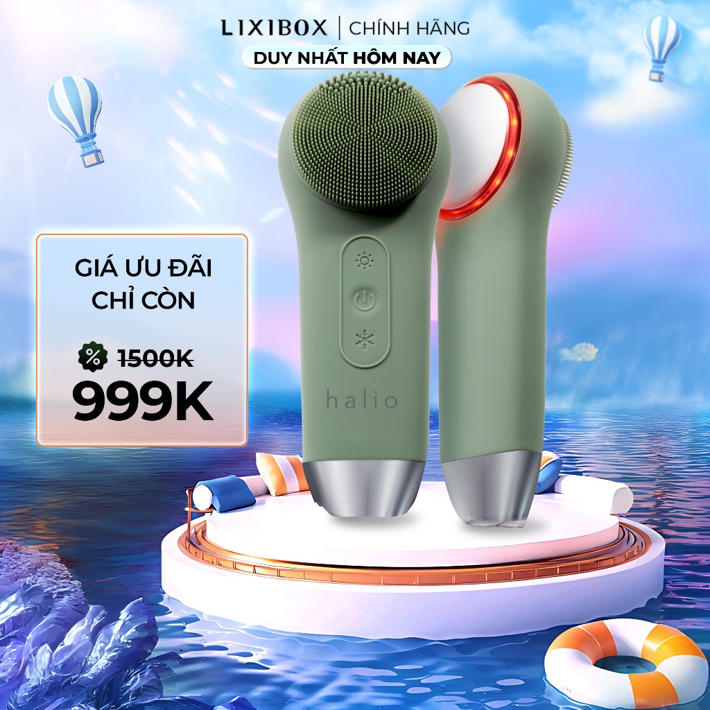 Ảnh [SPLIVE] Máy Rửa Mặt Massage Tích Hợp Liệu Pháp Ánh Sáng và Nhiệt Halio Multi-task Cleansing & Massaging Device 2
