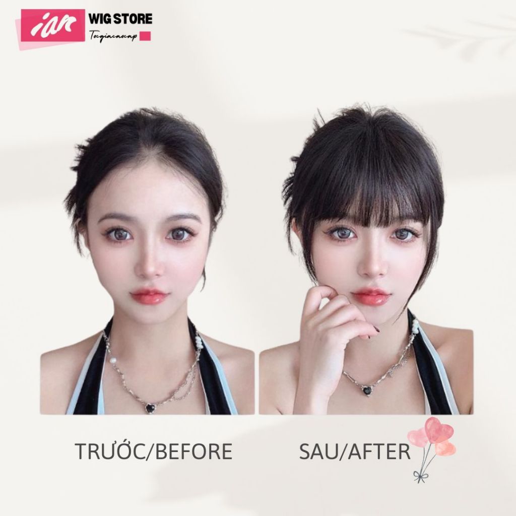TÓC Giả Mái Thưa Bằng TÓC THẬT 100%- Dệt Tay Siêu HOT Phong Cách Hàn Quốc ( Uốn Duỗi theo ý muốn)