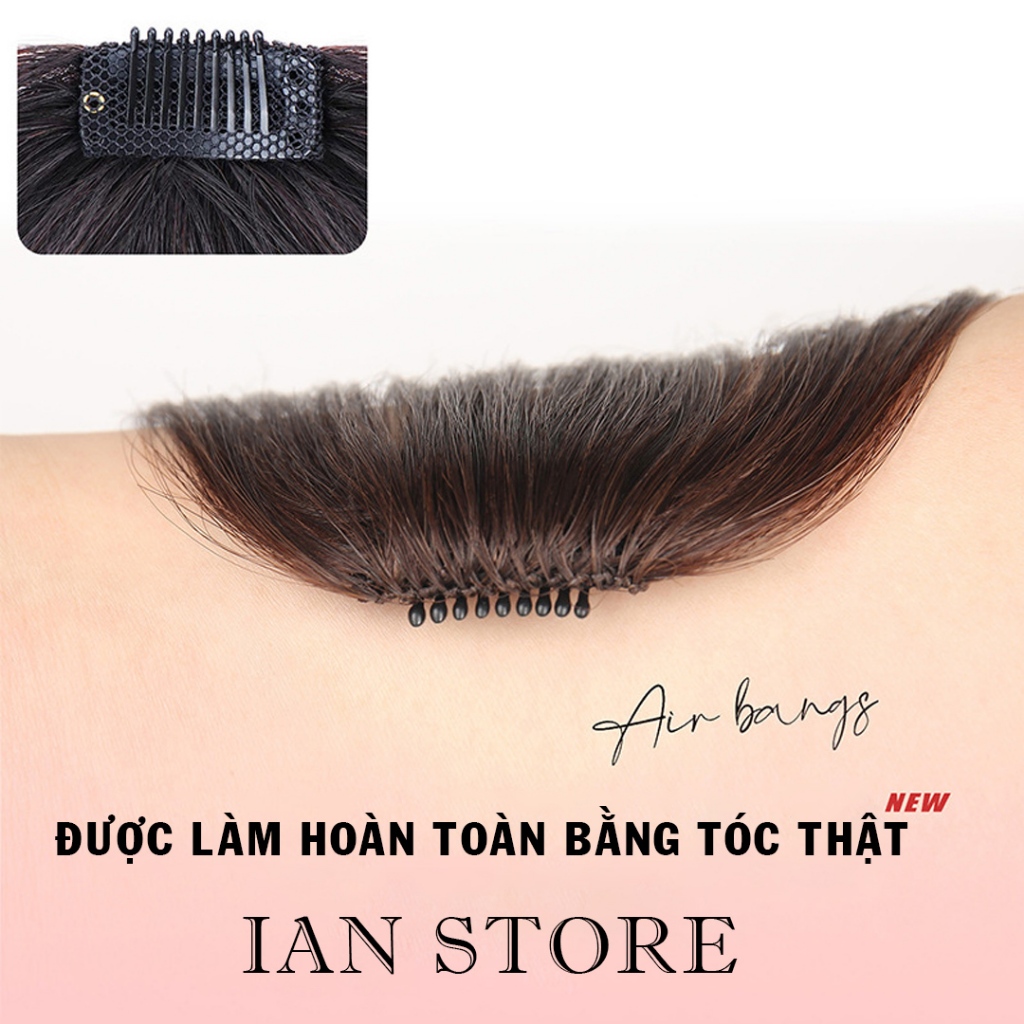 TÓC Giả Mái Thưa Bằng TÓC THẬT 100%- Dệt Tay Siêu HOT Phong Cách Hàn Quốc ( Uốn Duỗi theo ý muốn)