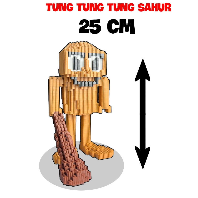 💥Tung Tung Tung Sahur💥 Mô Hình Lắp Ráp Siêu Hài Hước ( Tặng Búa )