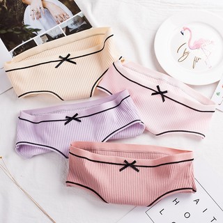 Combo 3 Quần lót nữ cotton tông màu nhẹ mát co dãn thấm hút mồ hôi phù hợp mùa hè thời trang L-803