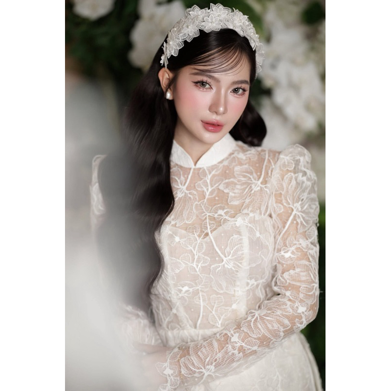 🌸🌸🌸Bờm cô dâu hoa ren xen kẽ xinh|PHUKIENCUOIYENLINH