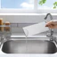 Kệ Đựng Đồ Rửa Chén Inox 304 2 Tầng Có Khay Hứng Nước, Đĩa Dốc 45° Thoát Nước Nhanh