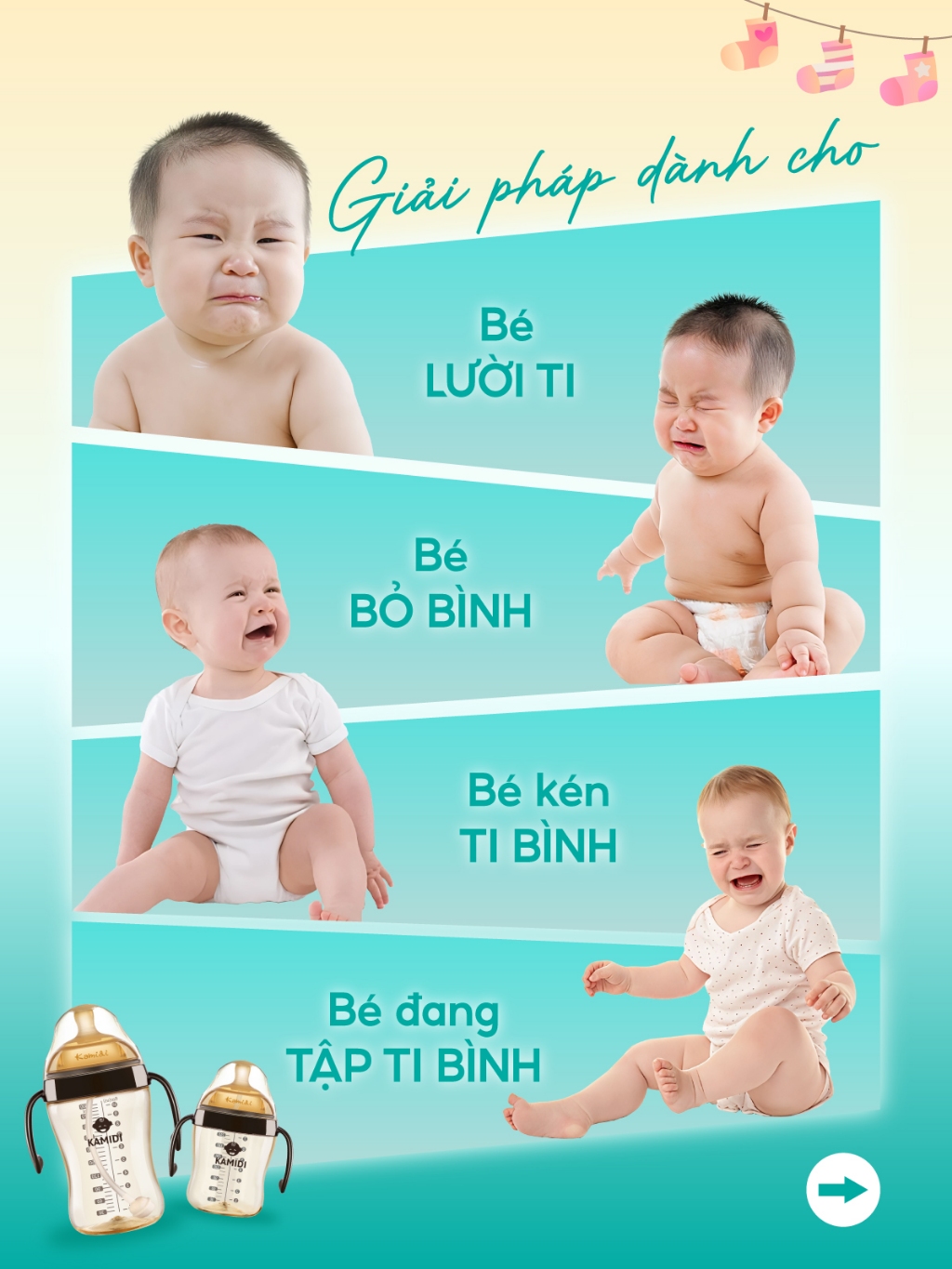 Ảnh Bình Sữa Kamidi Chất Liệu PPSU Cao Cấp An Toàn Cho Bé Sơ Sinh Chống Sặc Và Đầy Hơi Hiệu Quả Bé Ti Được Mọi Tư Thế 3