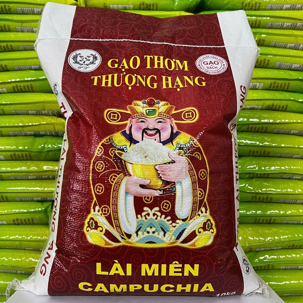 Gạo Lài Miên (Gạo Campuchia) - Dẻo thơm ngọt cơm (Bao 10kg)
