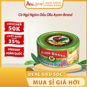 🐟Cá Ngừ Ngâm Dầu Oliu Ayam Brand 150g – Ngon Lành, Giàu Omega-3
