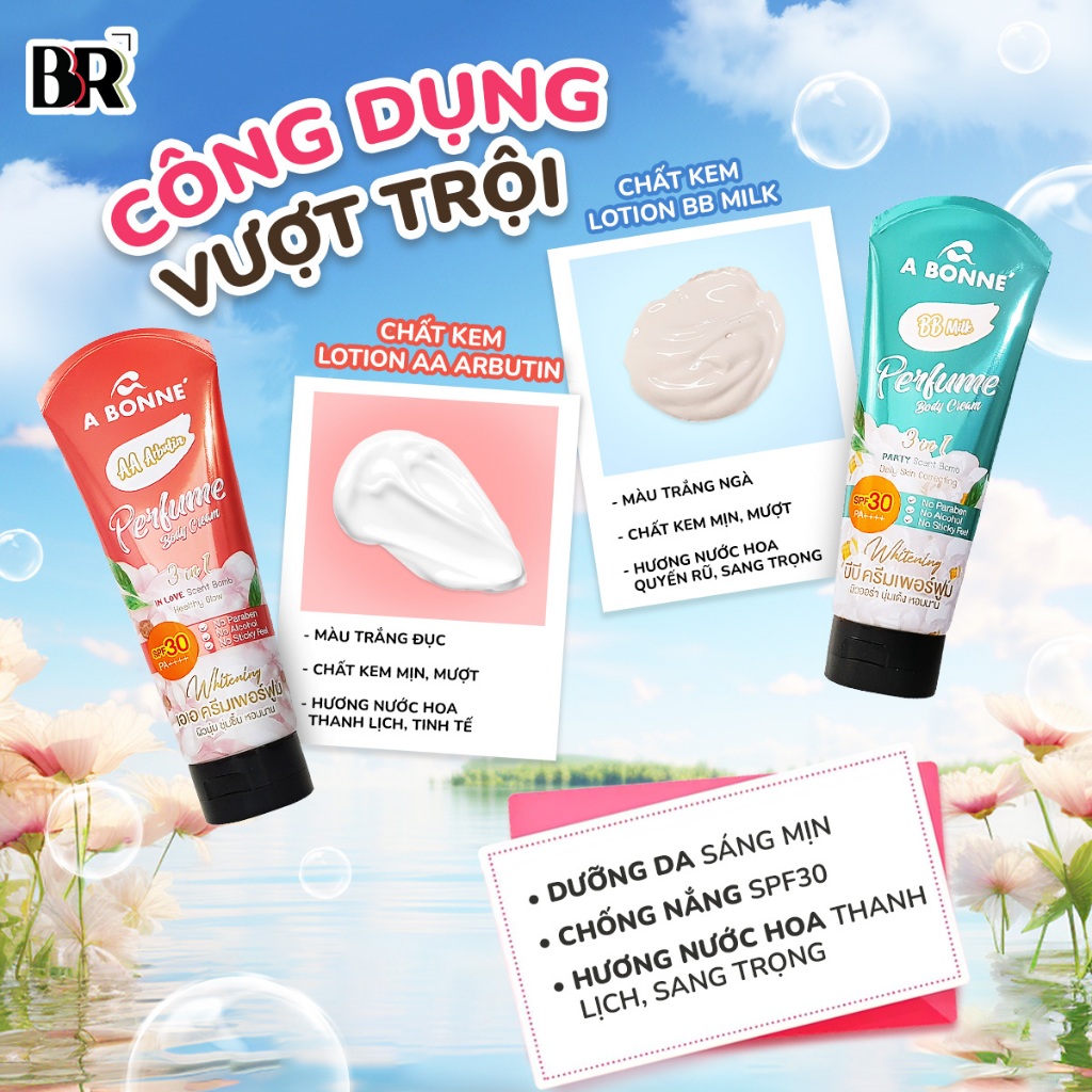 Ảnh Kem Dưỡng Toàn Thân AA/BB A BONNE' Tặng Muối Sữa Spa 300g 4