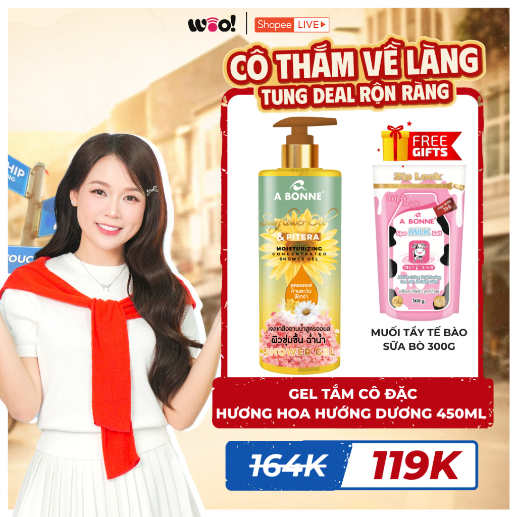 Ảnh Gel Tắm Cô Đặc Dưỡng Da A Bonne’ 450ml Tặng 1 Muối Sữa Spa 300g 1