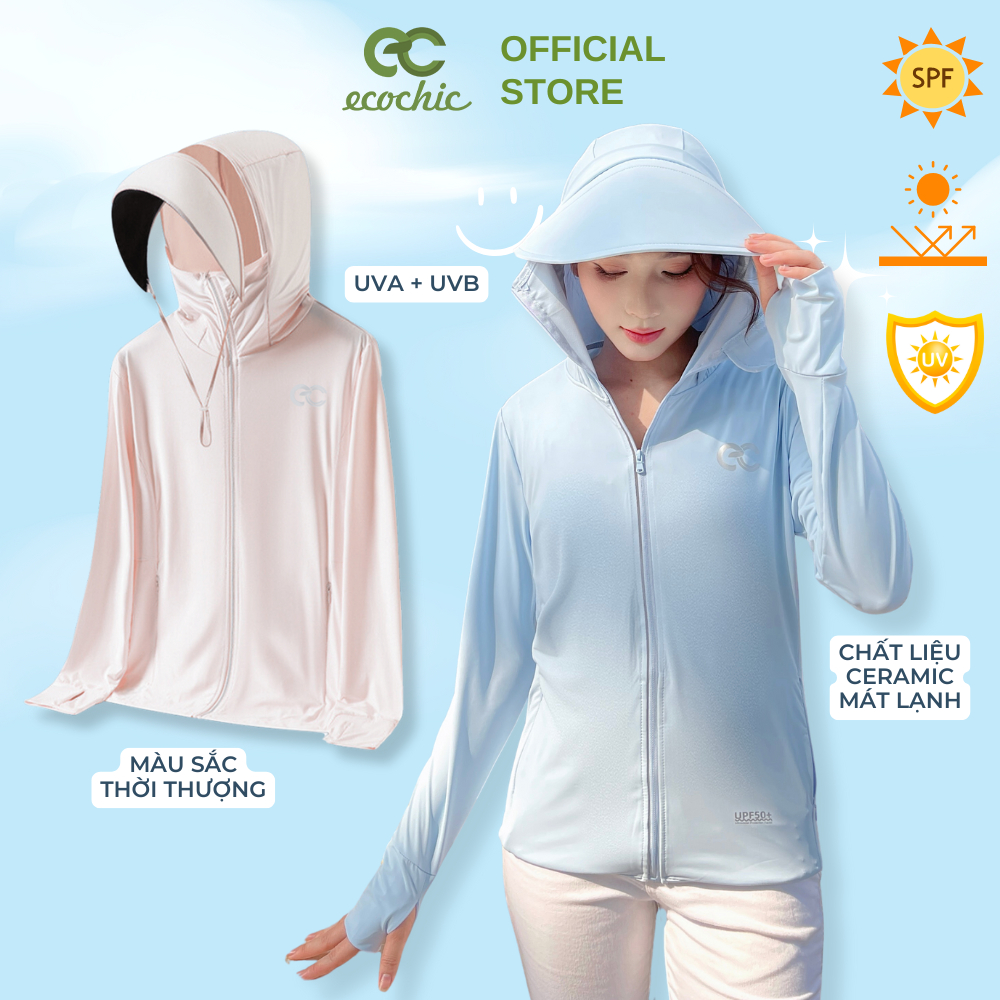 [LINK TỔNG] Áo Chống Nắng ECOCHIC B041 & B233 Chất Liệu Cao Cấp Chống Tia UV UPF50+ Co Giãn Thoáng Mát