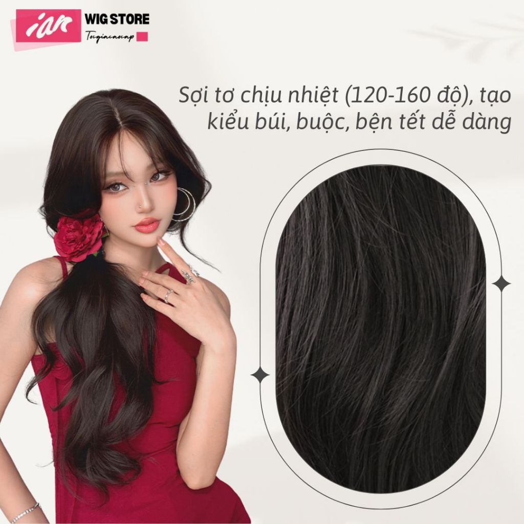 Tóc Giả Nguyên Đầu  WIG STAR,Tóc Giả iAn Cao Cấp,Dệt ren tay thế hệ mới hiện đại
