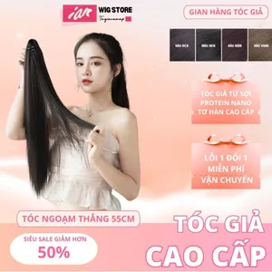 Tóc giả ngoặm thẳng, tóc ngoặm đuôi ngựa thẳng cao cấp