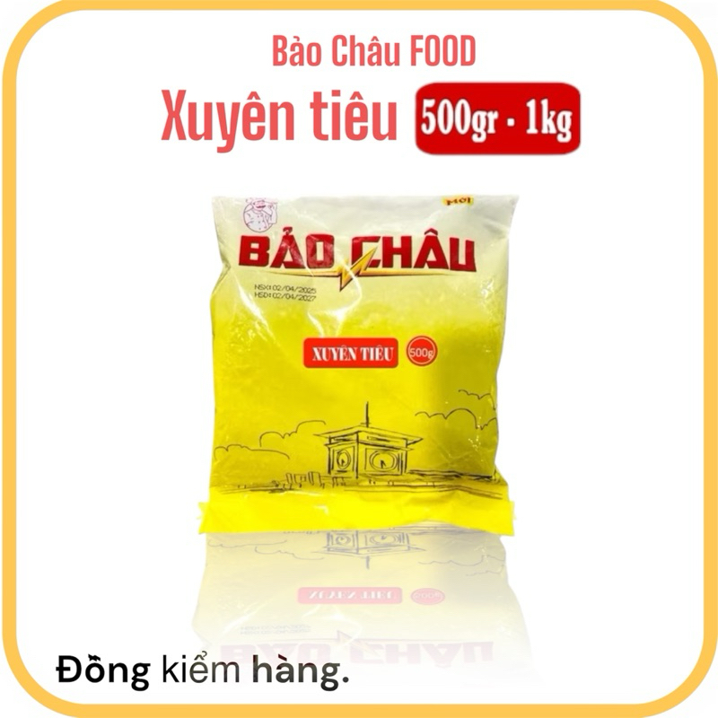 xuyên tiêu 500gr  Hạt Xuyên Tiêu (Hoa Tiêu) Dùng Để Tẩm Ướp Gia Vị Hàng Chất Lượng