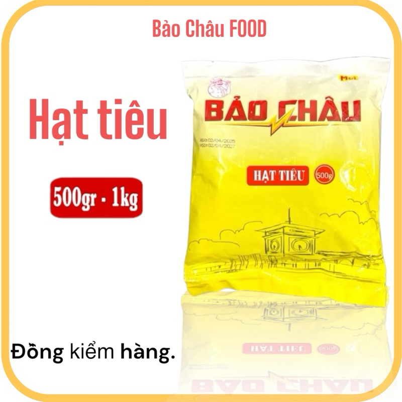 500gr, 1kg tiêu đen, tiêu hạt (Đắc lắc)