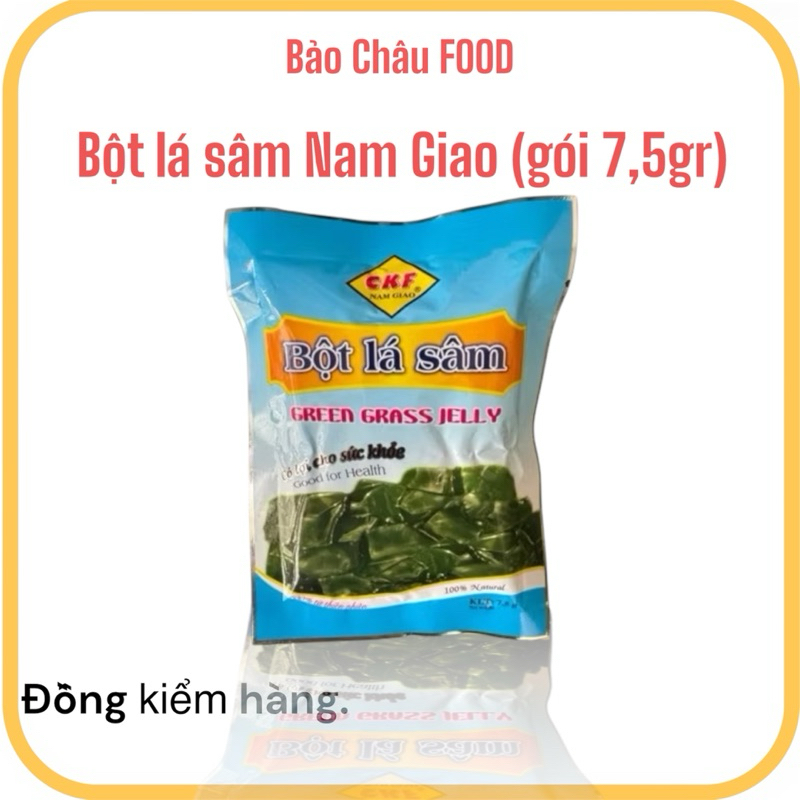 combo 5, 10 gói bột lá sâm(7,5gr/gói) Bột lá sâm Nam Giao được làm từ 100% lá sâm tươi,