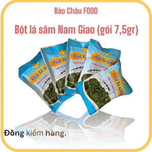 combo 5, 10 gói bột lá sâm(7,5gr/gói) Bột lá sâm Nam Giao được làm từ 100% lá sâm tươi,